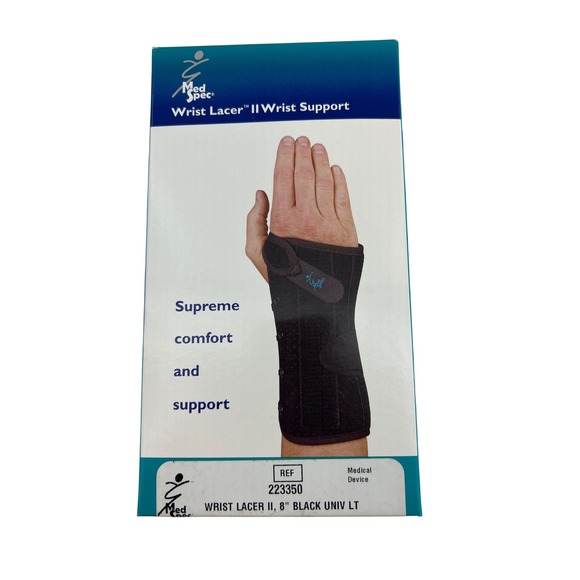 Med Spec Other - Med Spec Wrist Lacer II 8" Black Universal Left Hand Wrist Support 223350 NEW